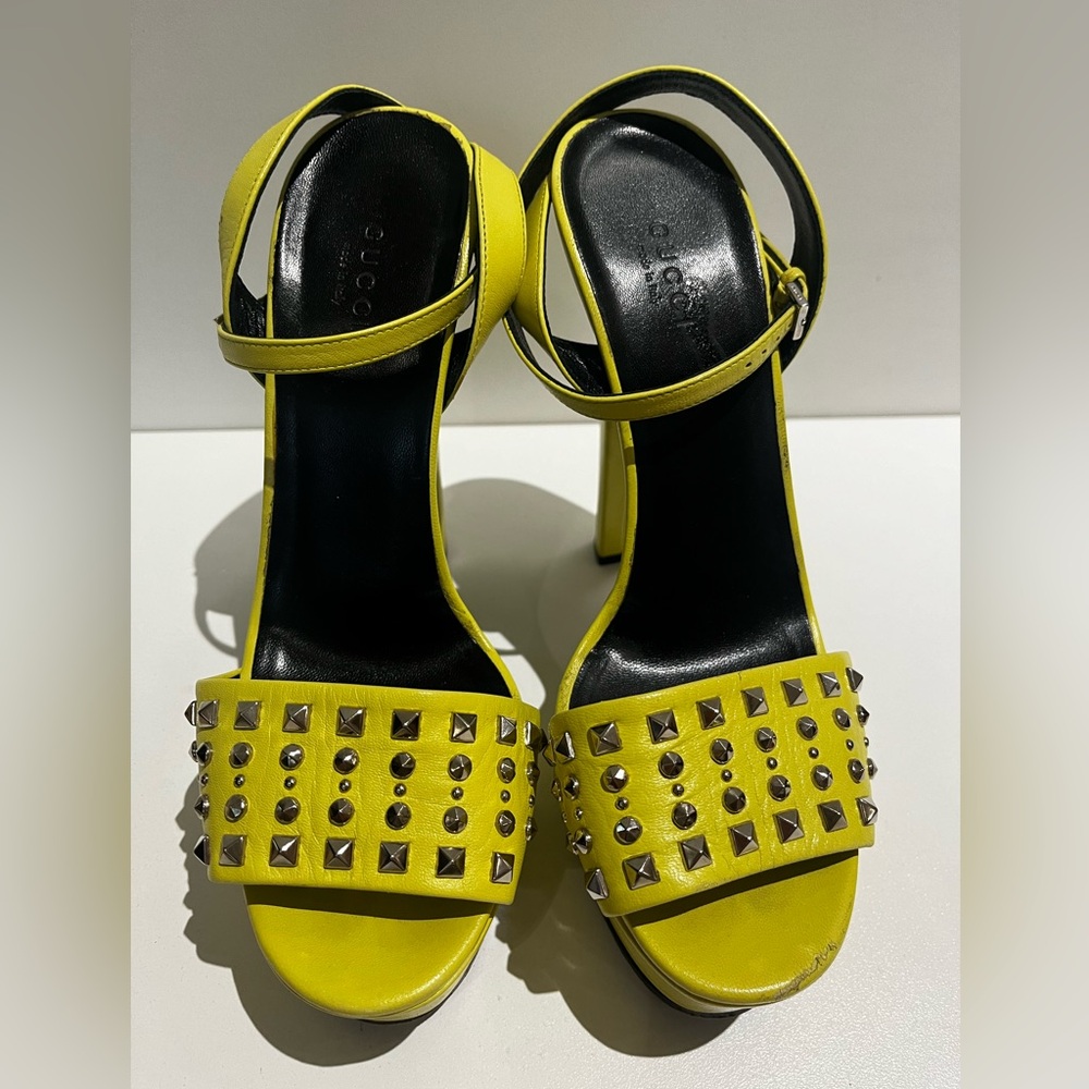 Gucci high heels with platforms.